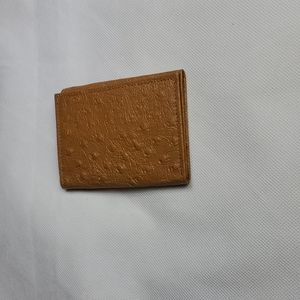 Ostrich Grain Leather Wallet